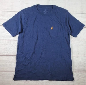 Camicia Johnnie-O manica corta con tasca blu ragazzo taglia 10 - Foto 1 di 7