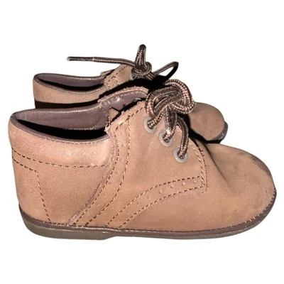 Boys Angel Baby by Lamour Leather Nubuck Saddle Shoes Brown Size 5 - Image 1 of 4