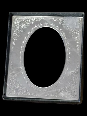 "Cubierta y álbum de fotos vintage con marco de terciopelo azul marino color plateado 50 fotos de 4"" X 6""" Foto 1 de 4