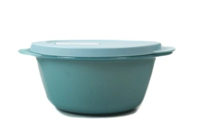 TUPPERWARE Mikrowelle CrystalWave 775 ml pastellblau Micro Wave Pop Plus Fix - Bild 1 von 2