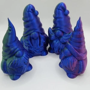 Juego de 4 Gnomos Gnomos Jardín Deco Hogar Coleccionista Figura Juguete Impreso en 3D 4 Pulgadas - Imagen 1 de 13