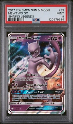 9634 PSA Mewtwo Gx 39 Shining Legends PSA 9 - Image 1 of 2