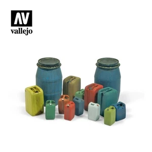 VALSC211 - Vallejo Scenics - 1:35 Assorted Modern Plastic Drums - Picture 1 of 1