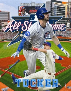 Impresión litográfica de los Chicago Cubs de Kyle Tucker All-Star 2025 11 x 14 - Imagen 1 de 1
