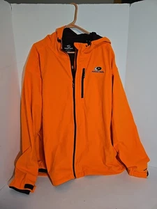 Mossy Oak Blaze Orange Jacket Sweater Zip Up Mens Adult Size 3XL Hunting - Picture 1 of 9