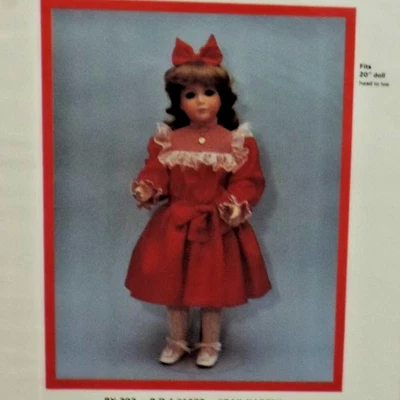 Patrones de muñecas Byron BY303 Gail Karen vestido/arco para el pelo/indies 20" paños de muñeca sin cortar Foto 1 de 3