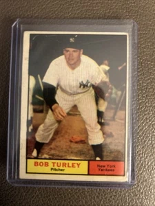 1961 TOPPS #40 BOB TURLEY NEW YORK YANKEES - Picture 1 of 2