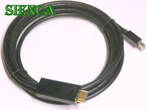 Adattatore cavo Mini Displayport a HDMI nero 10 piedi TV video Macbook Mac Pro Air - Foto 1 di 3