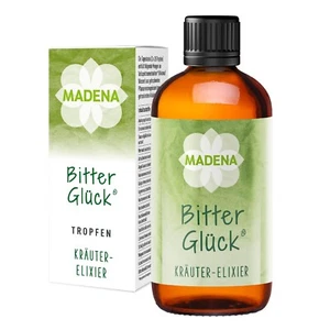 Madena BitterGlück Tropfen 100 ml Kräuter-Elixier mit 18 Bitterkräuter-Extrakten - Bild 1 von 9