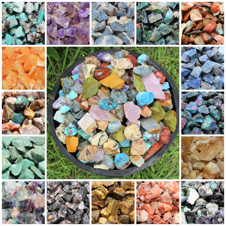 Raw Rough Natural Stones: Choose Type (Gemstone Crystal Healing Tumbling Rocks) - Image 1 of 1
