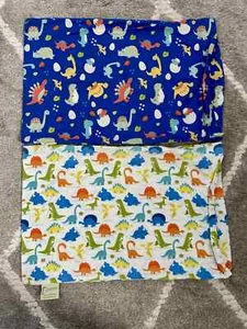 KeaBabies Toddler Pillowcases Happy Dino and Dinoworld - dinosaur theme (for 2) - Picture 1 of 6