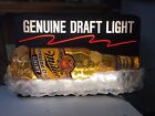Vintage Miller Genuine Draft Light Beer Sign/Light