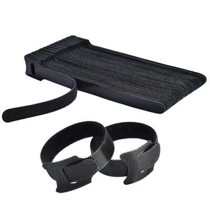 60 Pcs Fastening Cable Ties Adjustable Cord Ties Hook and Loop Cable Management - Picture 1 of 7