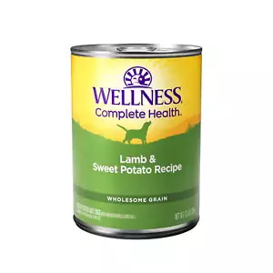 Wellness Complete Health Natural Wet Canned Dog Food Lamb&Sweet Potato Naturally - Picture 1 of 7