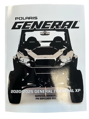 Libro manual de reparación de servicio Polaris General/General XP 2020-2025 genuino OEM Foto 1 de 4