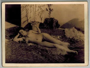 Vincenzo Galdi Albúmina gran tamaño foto mujer desnuda original c1890s fotografía cc - Imagen 1 de 2