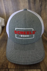 Scheels Sporting Goods Hat Wichita KS Gray White Mesh SNAPBACK Cap NEW #14 - Picture 1 of 3