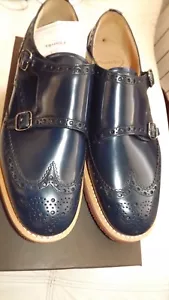 CHURCH'S LONDRA SCARPE NUOVA COLL. BLU PELLE AUTENTICHE 530,00 CARTEL.40 SH-8226 - Imagen 1 de 7