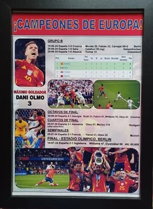 Espana 2024 Campeones de Europa - Spain 2 England 1 - Euro 2024 - souvenir print - Picture 1 of 5