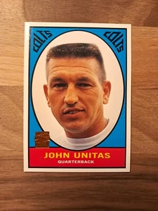 2000 Topps Johnny Unitas Commemorative Reprint #133 - Baltimore Colts - Foto 1 di 10
