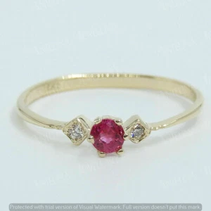 1.20 Ct Lab Created Round Cut Ruby Wedding Band Ring 925 Sterling Silver Plated - Picture 1 of 12
