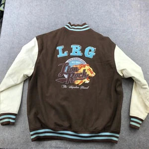 Vintage Lifted Research Group Varsity Jacket Men 4XL Brown Blue Wool LRG - Picture 1 of 21