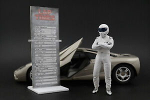 The white STIG (2) Figure for 1:18 GT-Spirit Ford GT GT40 BBR RARE !! NO CAR !!