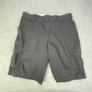 Dickies Cargo Shorts Mens 38x13 Black Cotton Relaxed Fit Construction Workwear - Picture 1 of 11