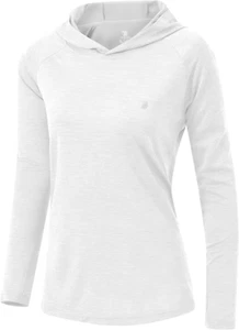 Womens UPF 50+ Sun Protection Hoodie Shirt Long Sleeve Fishing Hiking Outdoor UV - Picture 1 of 12