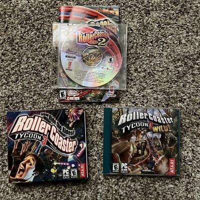Roller Coast Tycoon 2 ~ Roller Coaster Tycoon 3 ~ Roller Coaster 3 Wild PC Games - Image 1 of 4