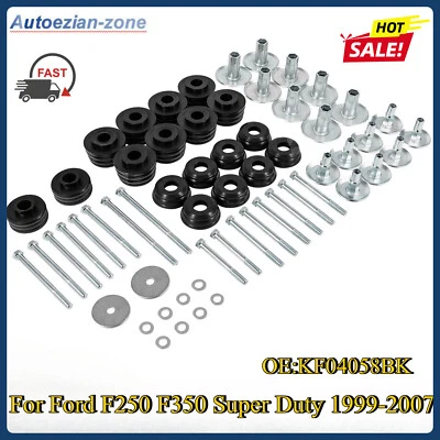 Body Cab Mount Bushings Kit for 1999-2007 Ford F250 F350 Super Duty KF04058BK - Image 1 of 4