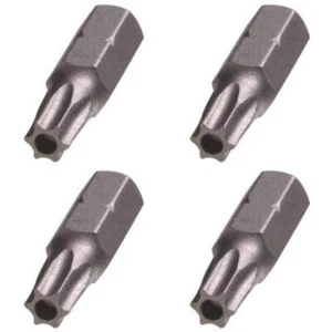 T8 TORX Sicherheitsbits | S2 Stahl | 1/4" Sechskantschaft | 1" Länge, 4 Stck. (BCP961) - Bild 1 von 2