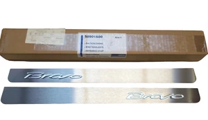 Fiat Bravo Kick Plates Aluminium Sill Trim SET New & Genuine- 50901600 - Picture 1 of 3