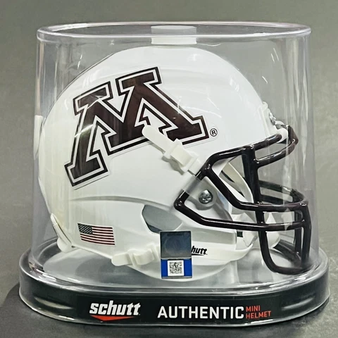 Minnesota Gophers White "Row" Alternate Schutt XP NCAA Mini Football Helmet Cover