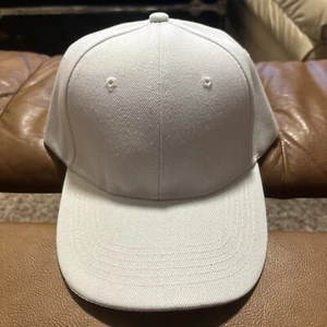 Blank White Sturdy Baseball Hat For Pins. Hat for band pins, sports pins, fishin - Picture 1 of 6