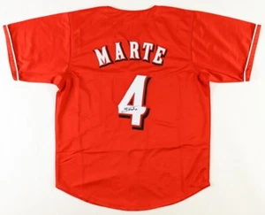 Noelvi Marte Signed Reds Jersey (JSA COA) Cincinnati's Latest Rookie Phenom Inf. - Picture 1 of 7