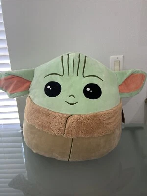 Squishmallow Star Wars XL 20" The Child Baby Yoda Grogu Mandalorian Jumbo W/Tags - Image 1 of 4