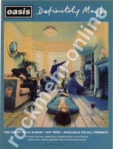 Oasis Definitely Maybe LP Advert - Bild 1 von 1