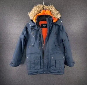 ✅DIESEL Coat Parka Faux Fur Woman Hood Size 10/12 Excellent Condition📸👀 OFFER! - Picture 1 of 24