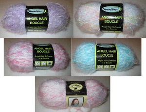 Angel Hair Boucle Yarn 3.5 oz 100g #5 Bulky - Select Color (NEW) - Picture 1 of 32