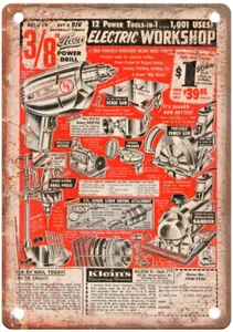 Vintage 1962 Klein's Sporting Goods Ad Reproduction Metal Sign Z304 - Picture 1 of 1