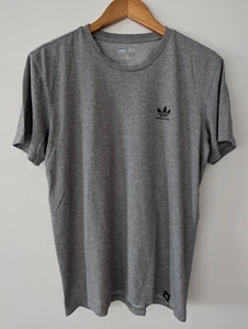 ADIDAS SKATEBOARDING LOGO GREY T-SHIRT - SURF SKATE CULTURE - ORIGINAL VINTAGE - Picture 1 of 6
