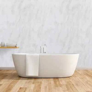 Light Grey Marble 1000MM x 2.4m Thick Shower wet wall panels, Wall Panels - Picture 1 of 1