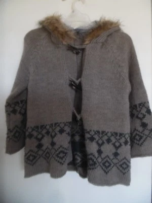 Buffalo David Bitton свитер кардиган средний Cardi пальто капюшон искусственного меха - Изображение 1 из 4