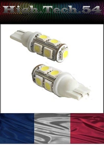 *2 X AMPOULES VEILLEUSES 9 LEDs SMD W5W T10 SUPER PUISSANCE* - Picture 1 of 1