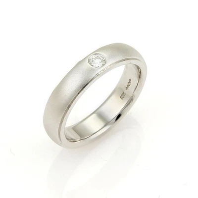 Hearts on Fire Duet Satin Diamond 18k White Gold Band Ring Size 9.5 - Image 1 of 4