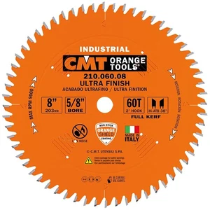 CMT 210.060.08 Industrial Fine Cut-Off Saw Blade, 8-Inch x 60 Teeth 40° ATB G... - Bild 1 von 5