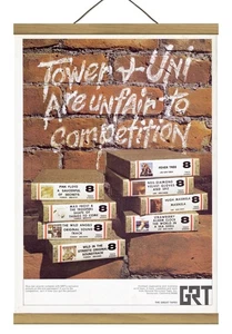 Original Pink Floyd/Fever Tree 8 Track Promo Ad, montiert mit Magnetrahmen! - Bild 1 von 3