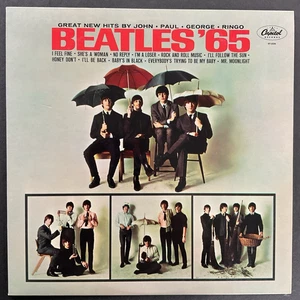 Beatles ' 65 LP 80's Reissue Black Rainbow Label Capitol ST-2228 - Picture 1 of 4