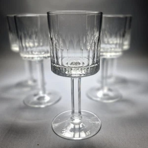 5 Antique Crystal Port Wine Sherrt Glasses Octime Stem 70ml Barware Art Deco - Picture 1 of 10